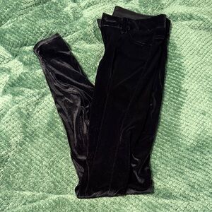 Siwy Black Velvet Skinny Pants